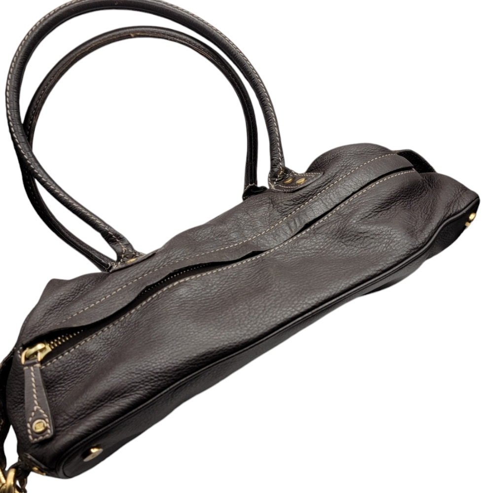 VTG Céline East/West Shoulder Bag in Stitched Brown Leather w/COA - Picture 5 of 16